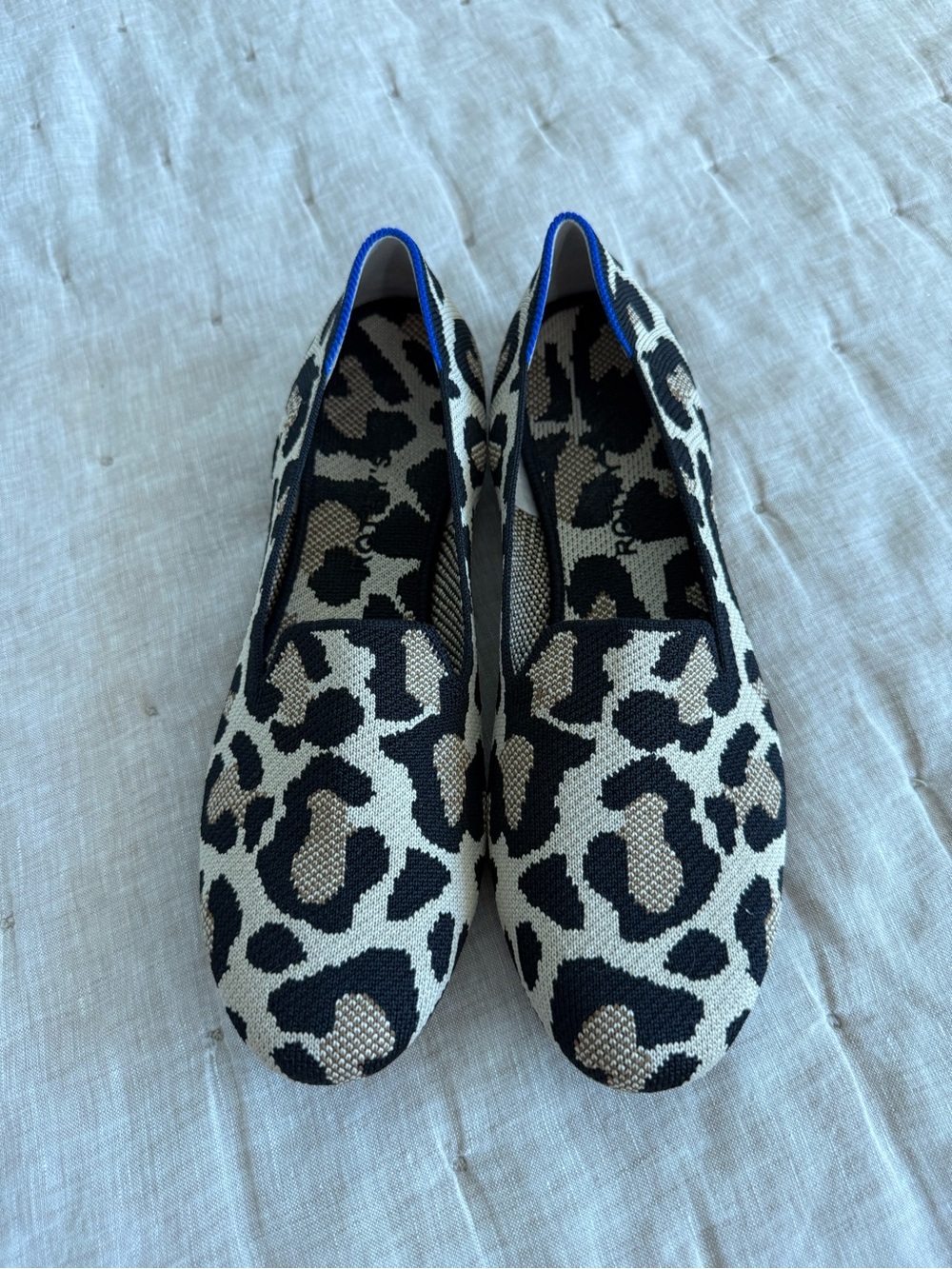Rothy’s The Almond Loafer Desert Cat Leopard Size 10